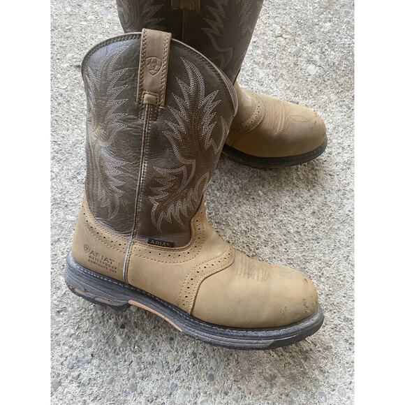 Ariat Work Boots Men\'s Sz 12 D Brown Composite Toe Waterproof main image 13